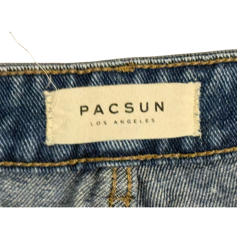 Pacsun Women’s Medium Indigo Distressed Mom Jeans Sz 27 - Picture 5 of 11